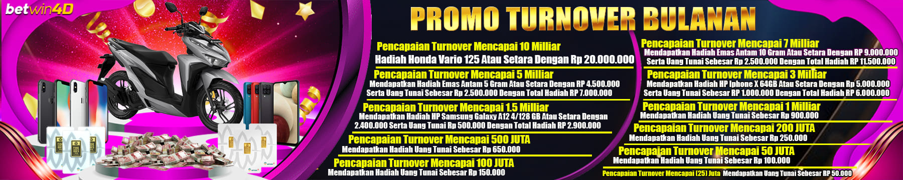 Bonus Turnover Bulanan